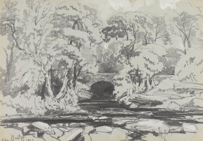Calder Bridge by Edward Lear